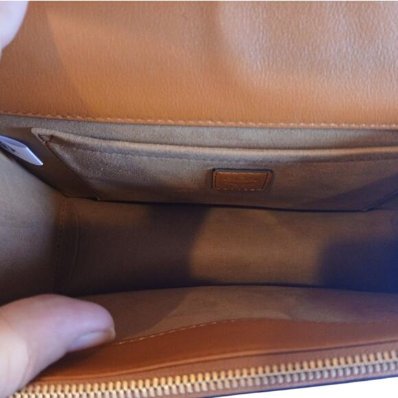 MCM Tracy Shoulder Bag in Cubic Logo Leather Cognac - NWT - Picture 10 of 16